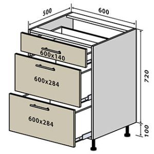 Модуль В028 (низ) Prime люкс