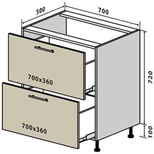 Модуль В045 (низ) Prime люкс