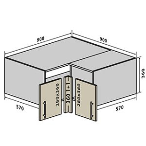 Модуль В080 (верх) Prime люкс