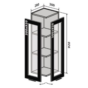 Модуль В035 (верх) Flat люкс